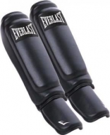 Защита голени и стопы Everlast Martial Arts Leather Shin-Instep S/M чёрный 7750SMU